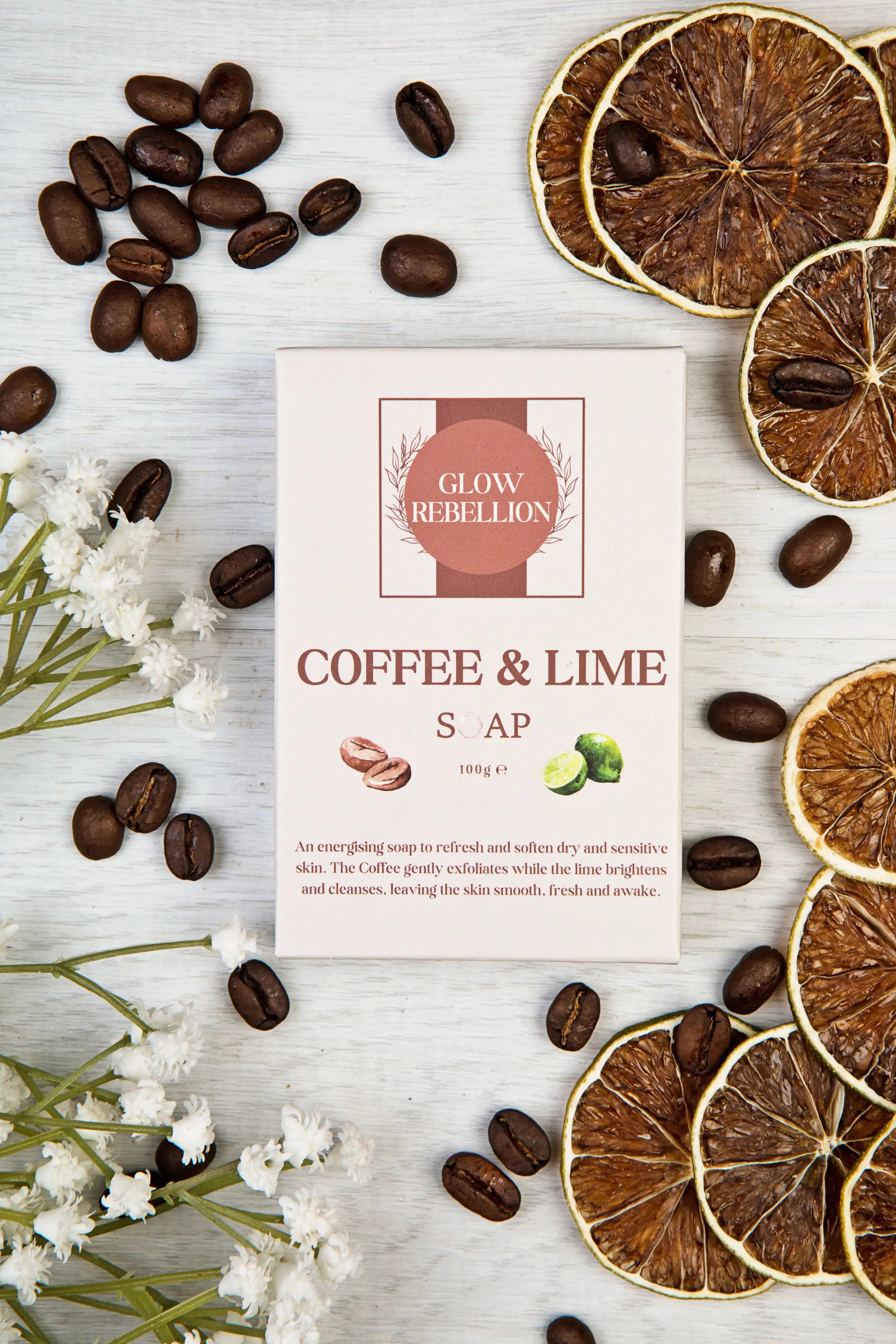 Coffee & Lime Soap Bar Glow Rebellion