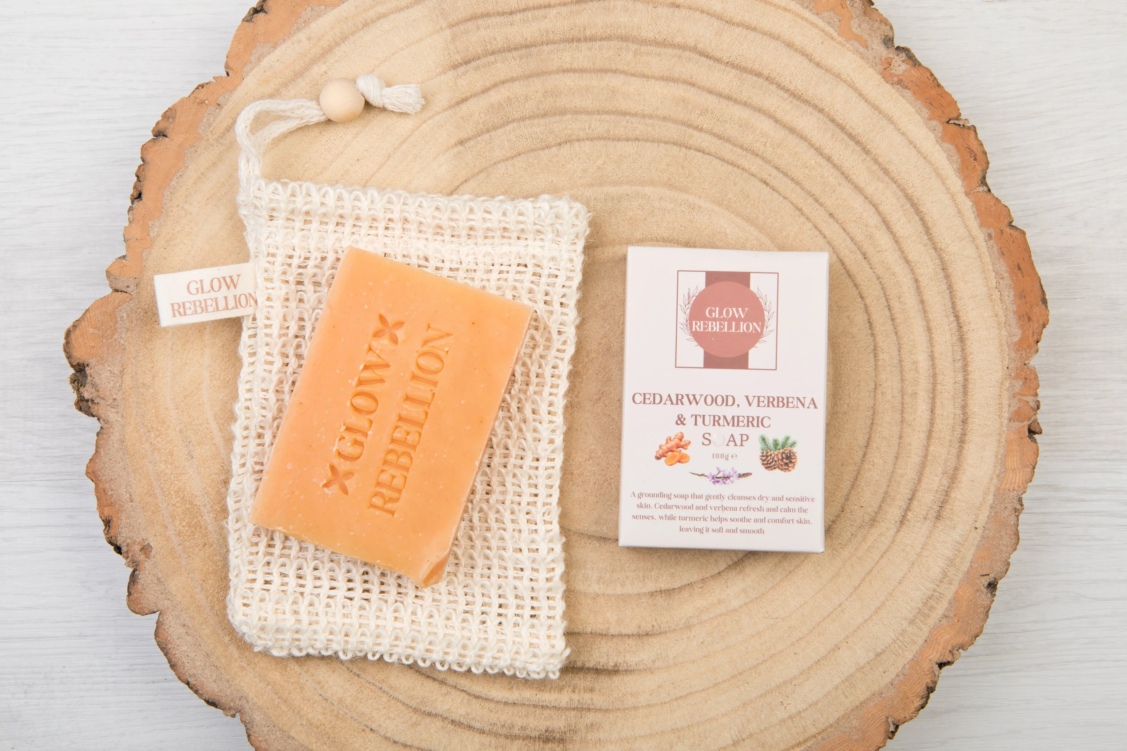Cedarwood, Verbena & Turmeric Soap Bar Glow Rebellion
