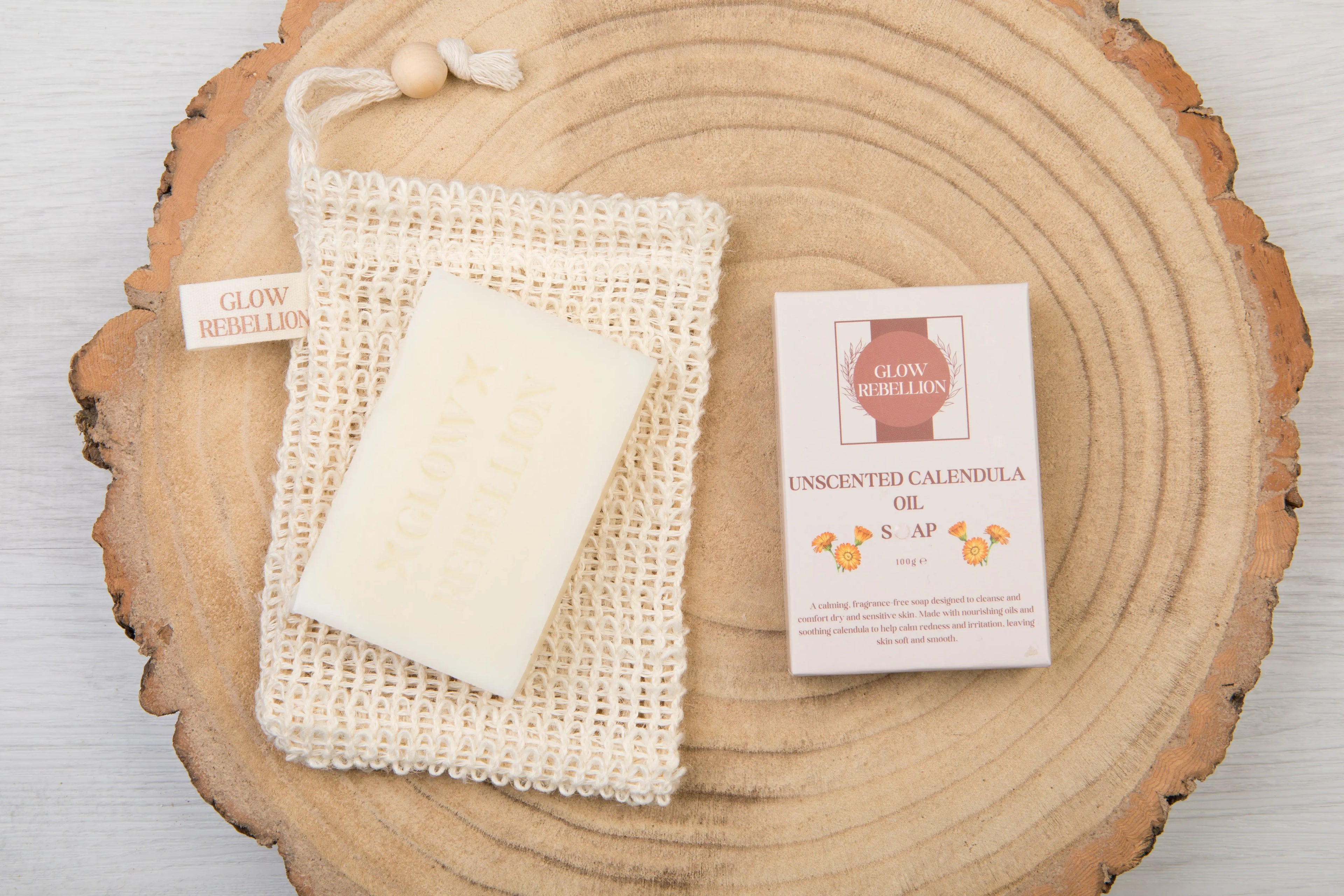 Unscented Calendula Oil Soap Bar Glow Rebellion
