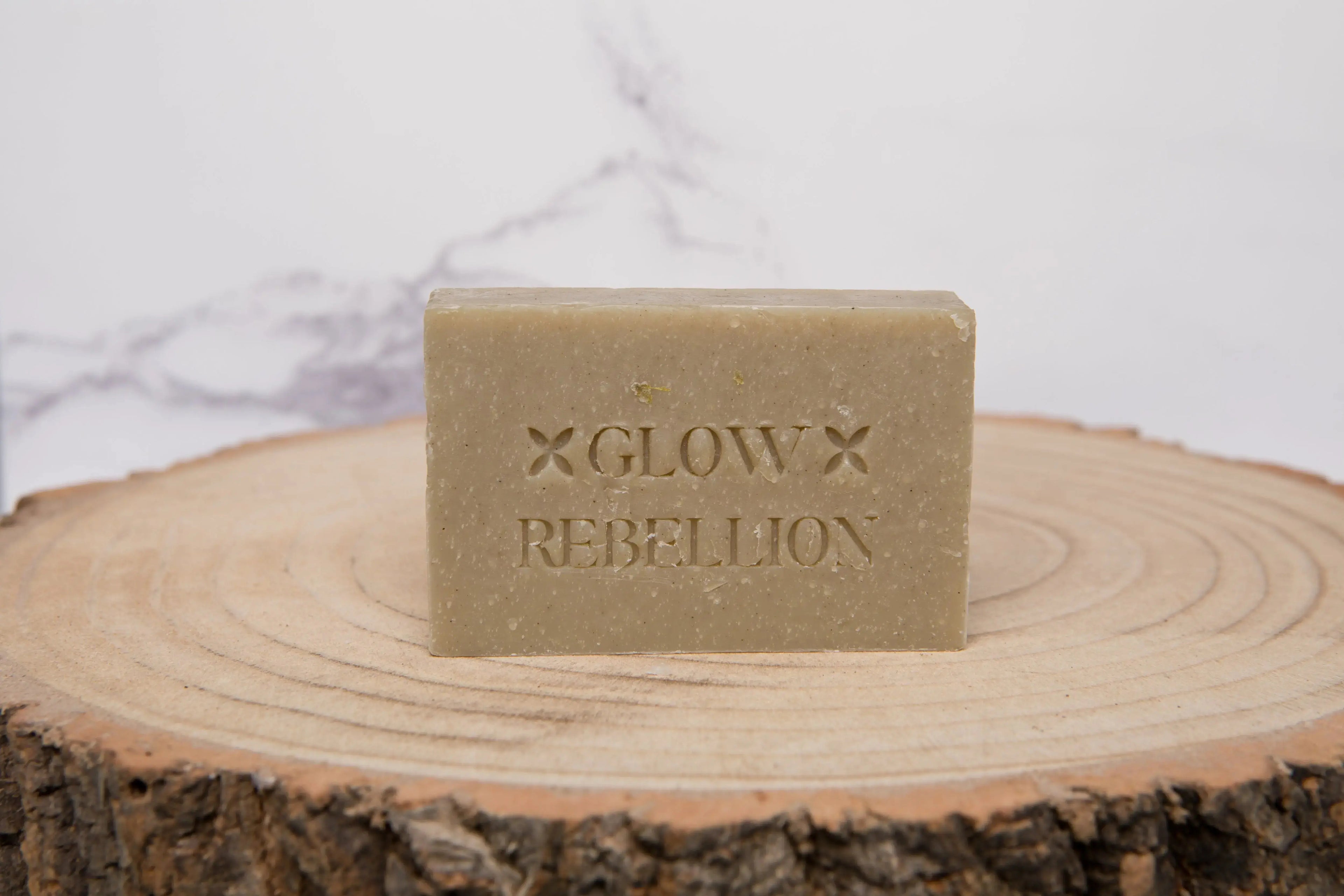 Cedarwood, Lemongrass, Hemp, Seaweed & Green Clay Soap Bar Glow Rebellion