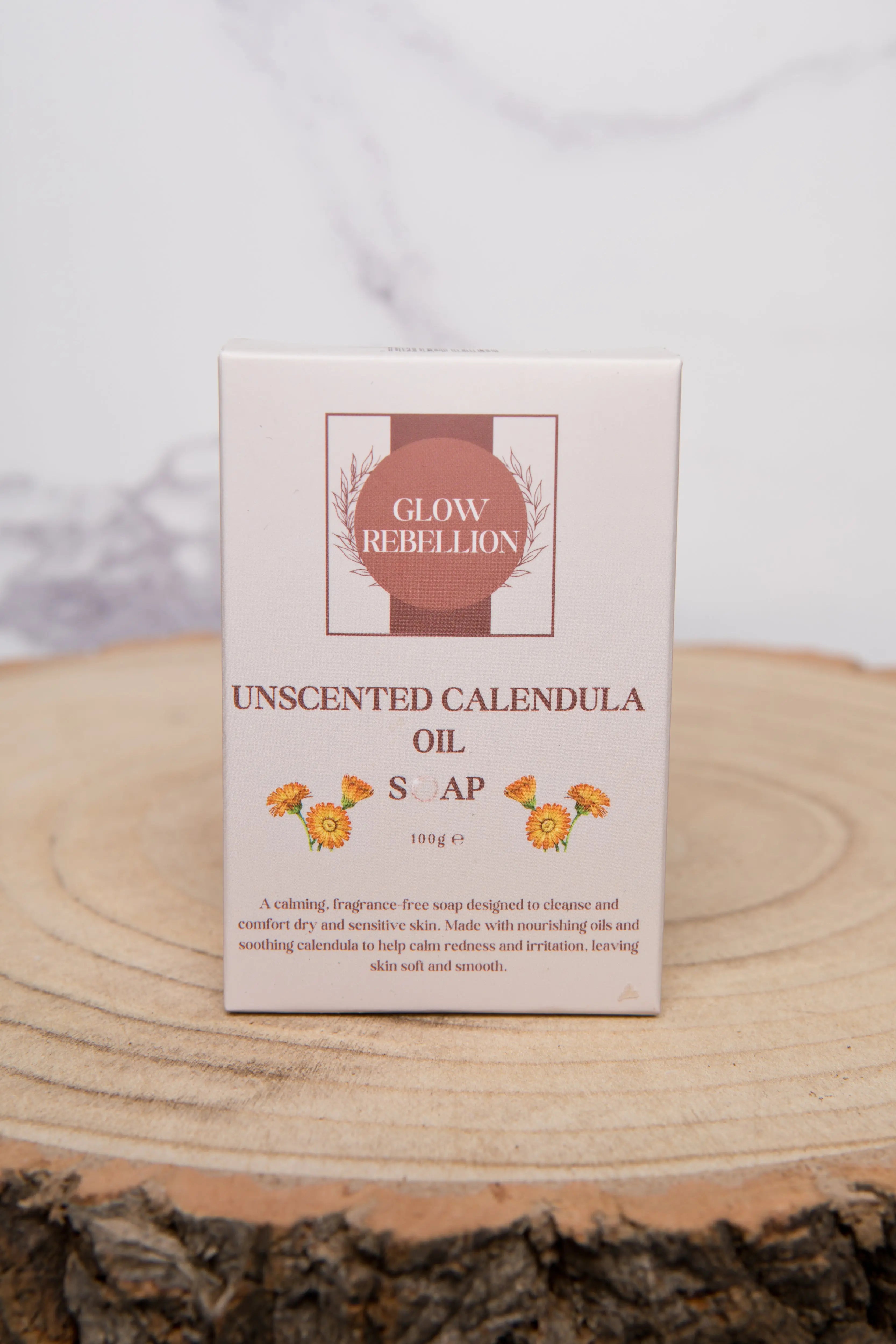 Unscented Calendula Oil Soap Bar Glow Rebellion