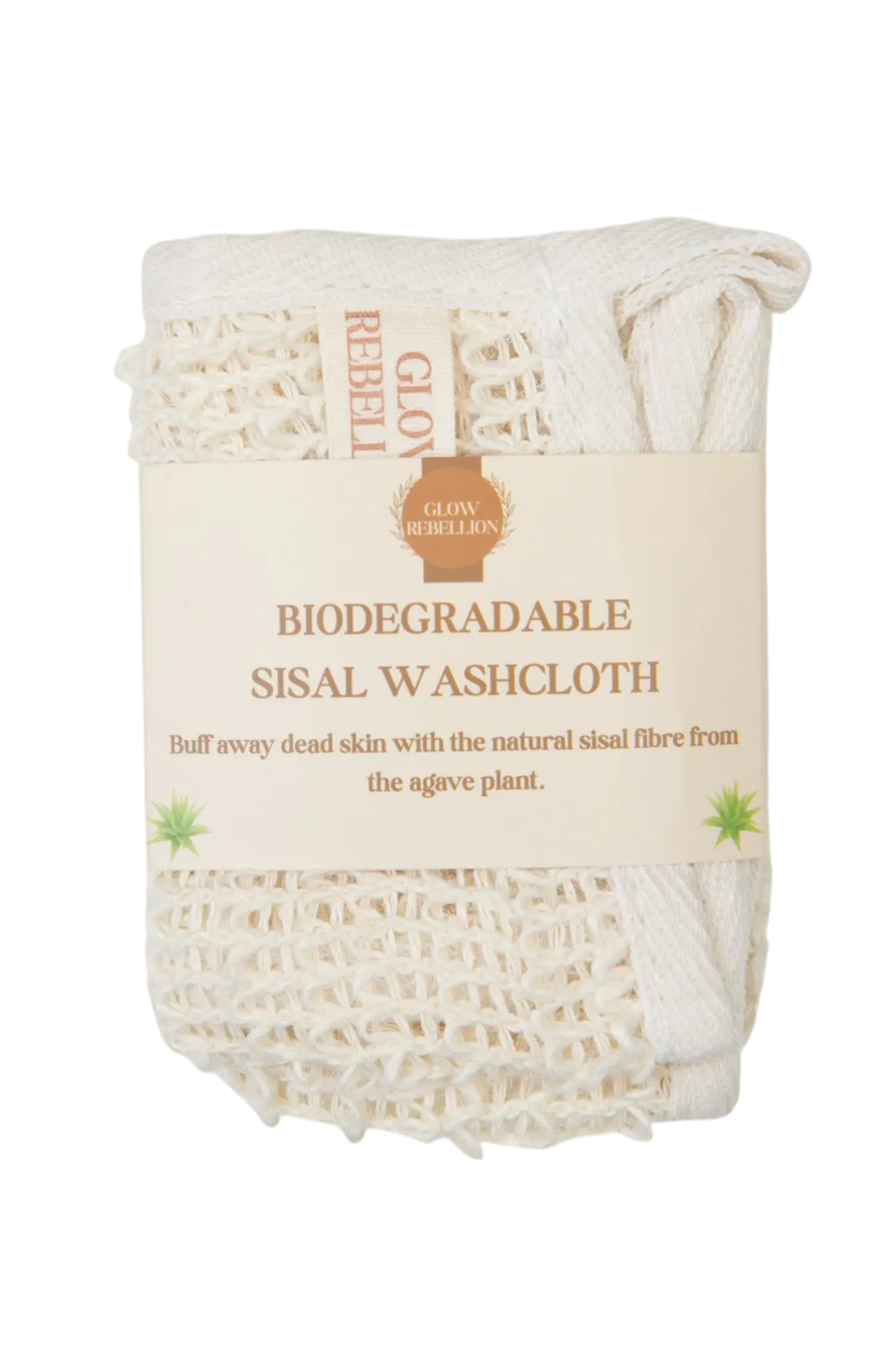 Biodegradable Sisal Washcloth Glow Rebellion