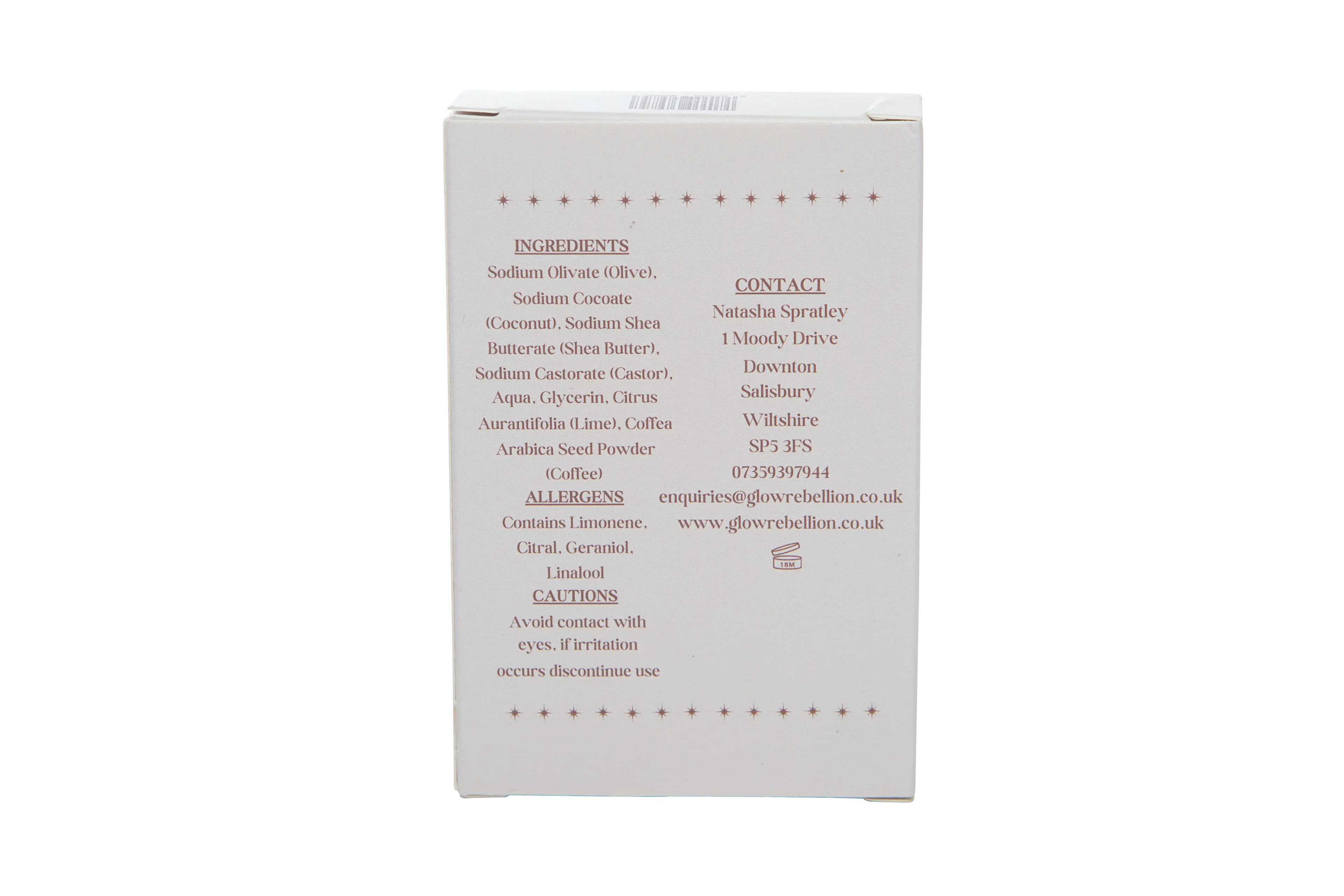 Coffee & Lime Soap Bar Glow Rebellion
