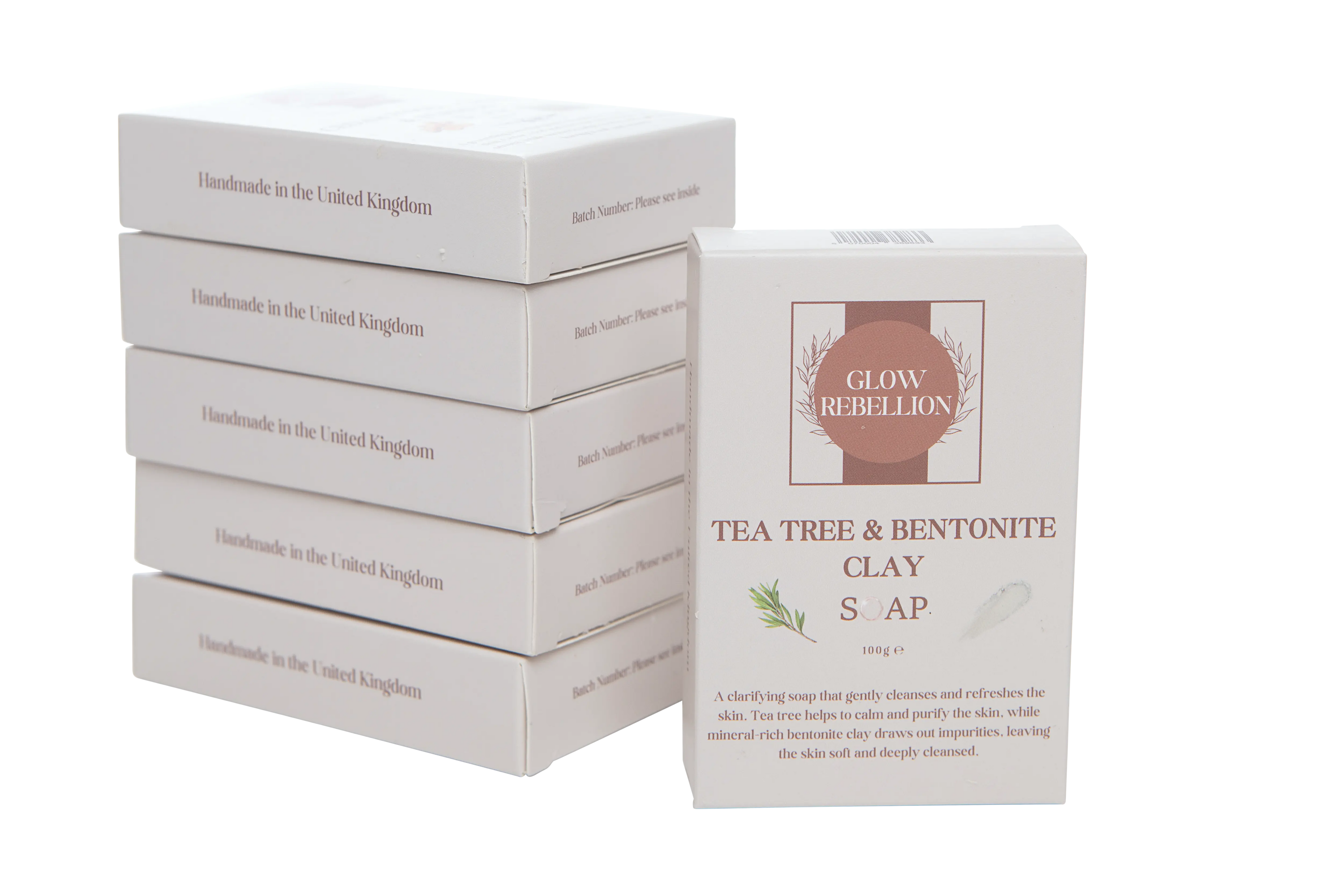 Tea Tree & Bentonite Clay Soap Bar Glow Rebellion