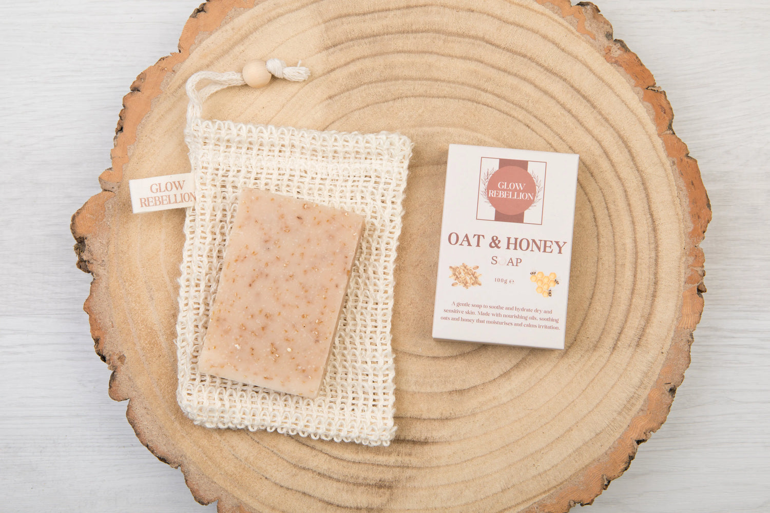 Oat &amp; Honey Soap Bar Glow Rebellion