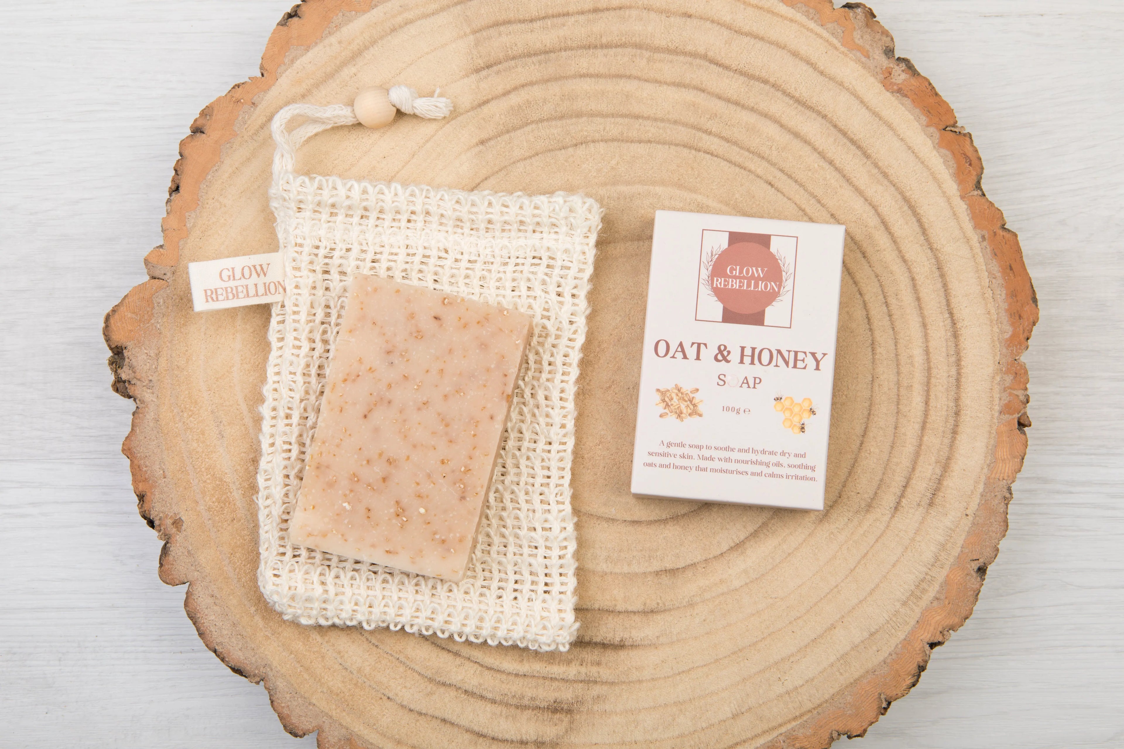 Oat &amp; Honey Soap Bar Glow Rebellion