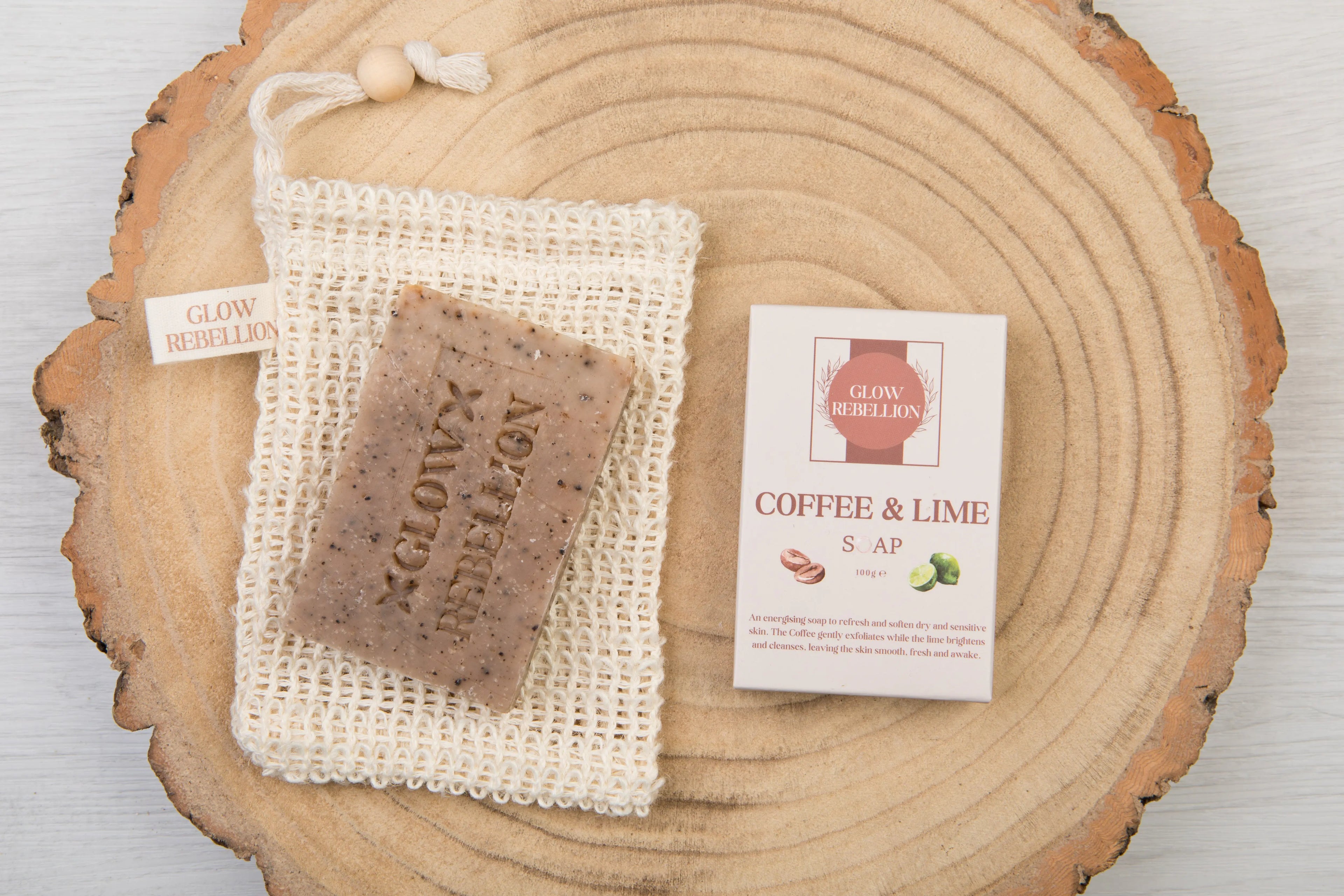 Coffee &amp; Lime Soap Bar Glow Rebellion