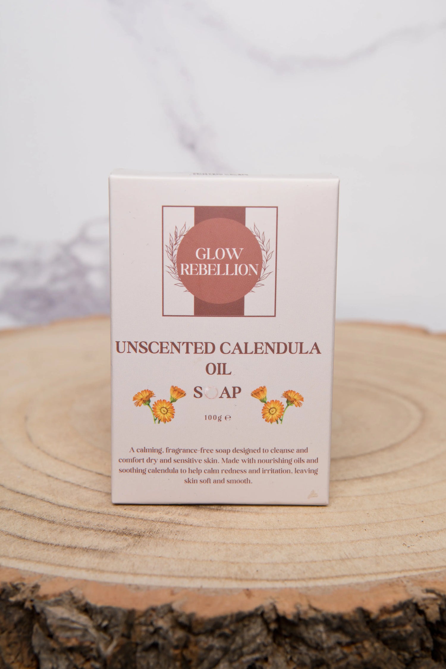 Unscented Calendula Oil Soap Bar Glow Rebellion