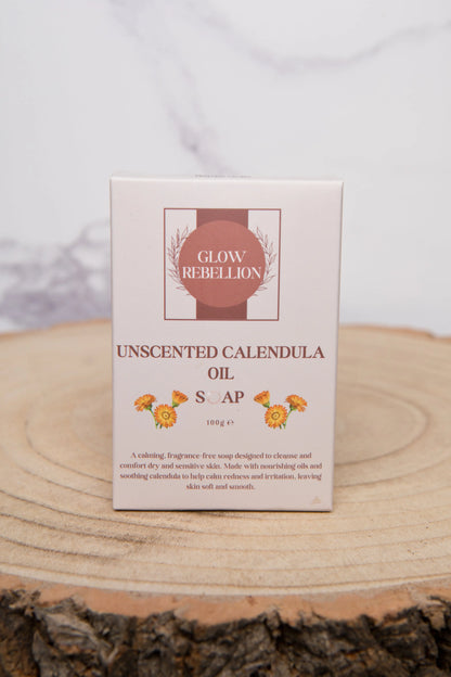 Unscented Calendula Oil Soap Bar Glow Rebellion