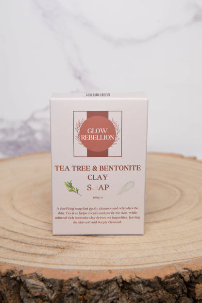 Tea Tree &amp; Bentonite Clay Soap Bar Glow Rebellion