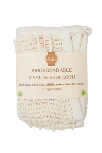 Biodegradable Sisal Washcloth Glow Rebellion