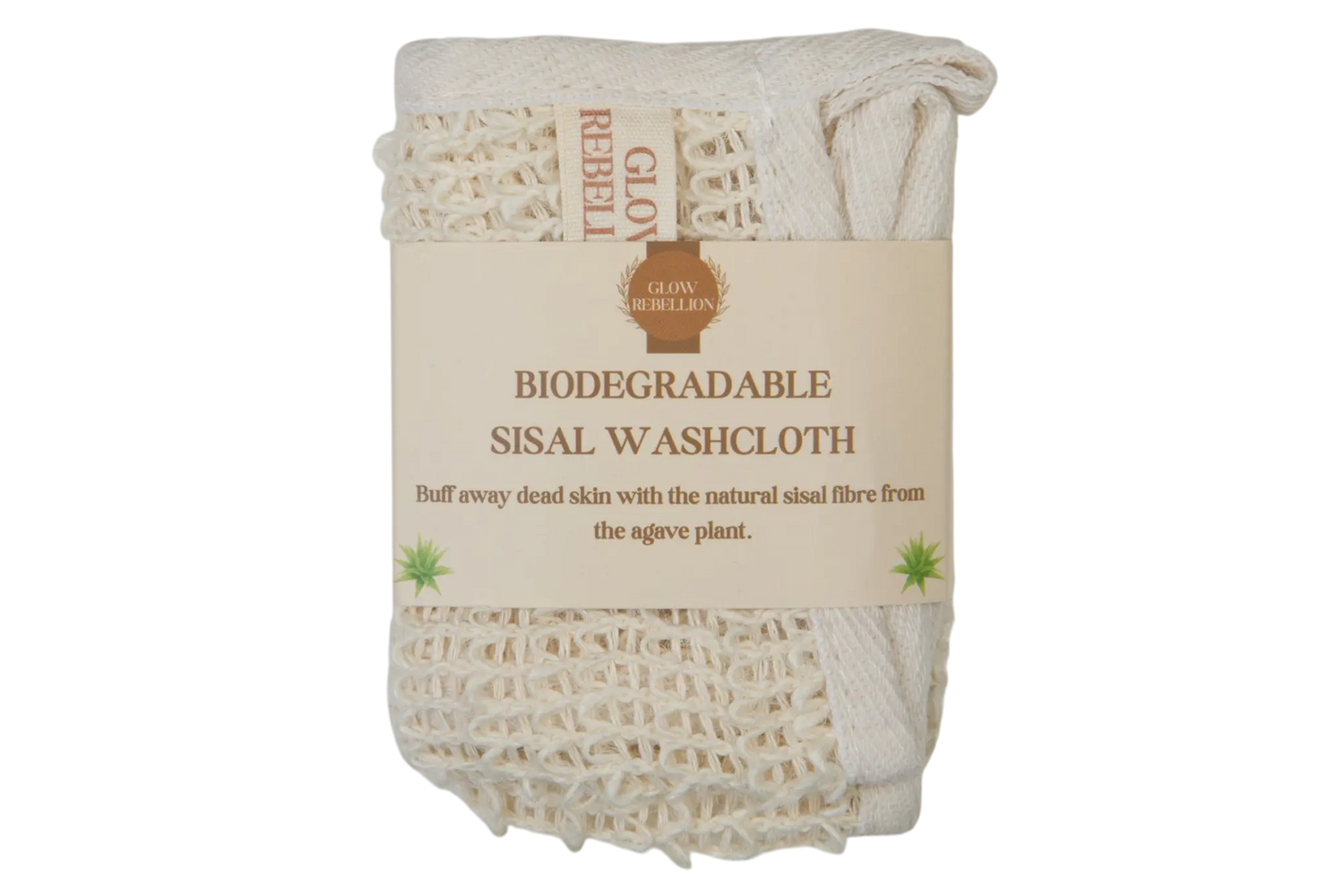 Biodegradable Sisal Washcloth Glow Rebellion