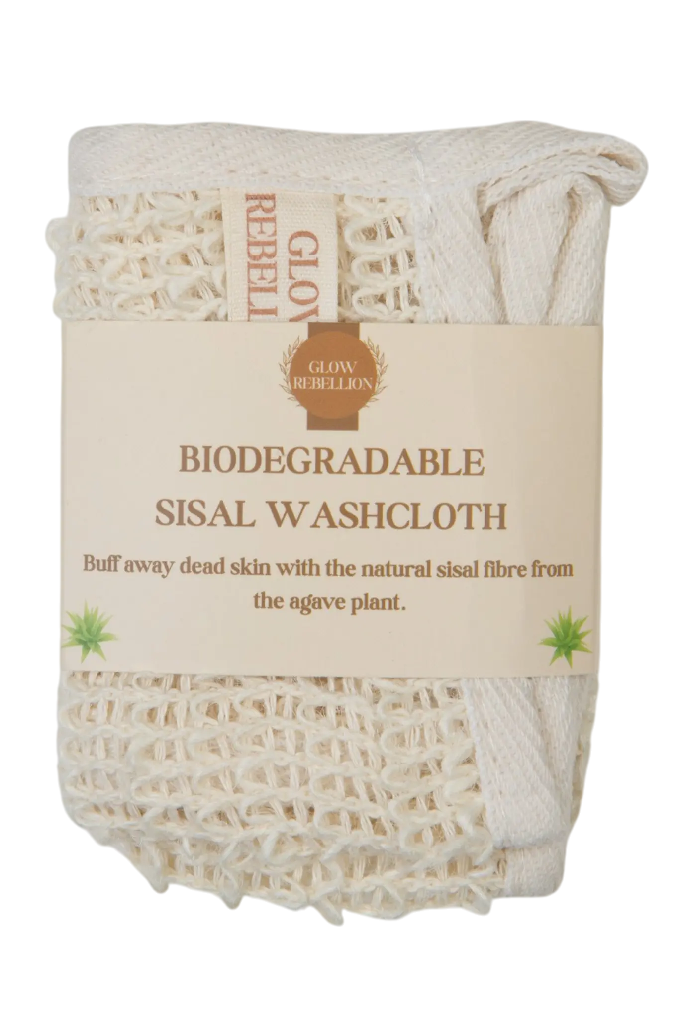 Biodegradable Sisal Washcloth Glow Rebellion
