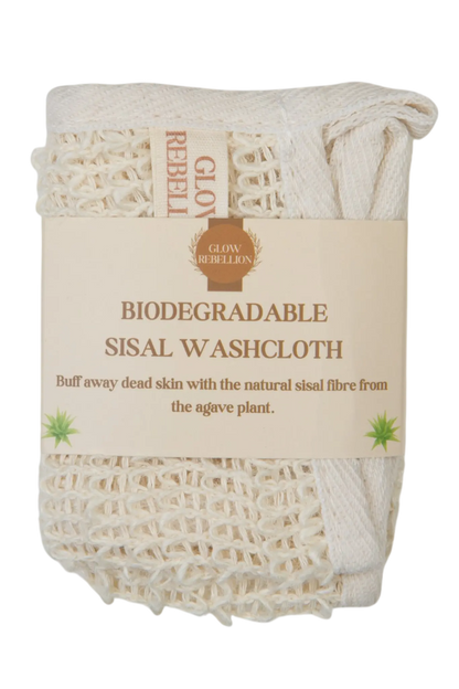 Biodegradable Sisal Washcloth Glow Rebellion