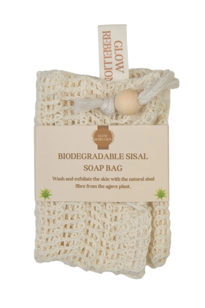 Biodegradable Sisal Soap Bag Glow Rebellion