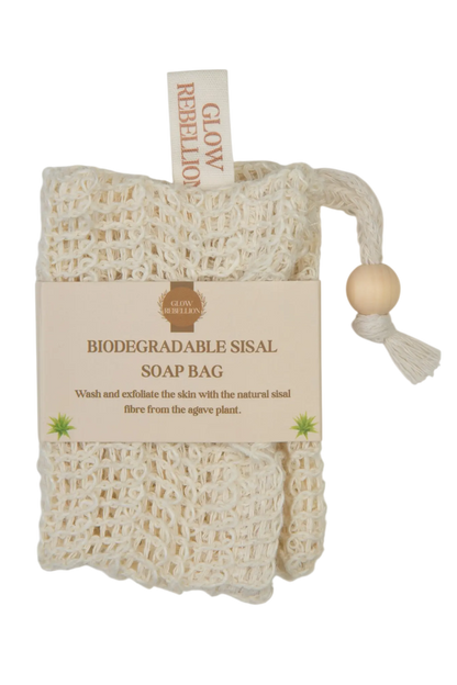 Biodegradable Sisal Soap Bag Glow Rebellion
