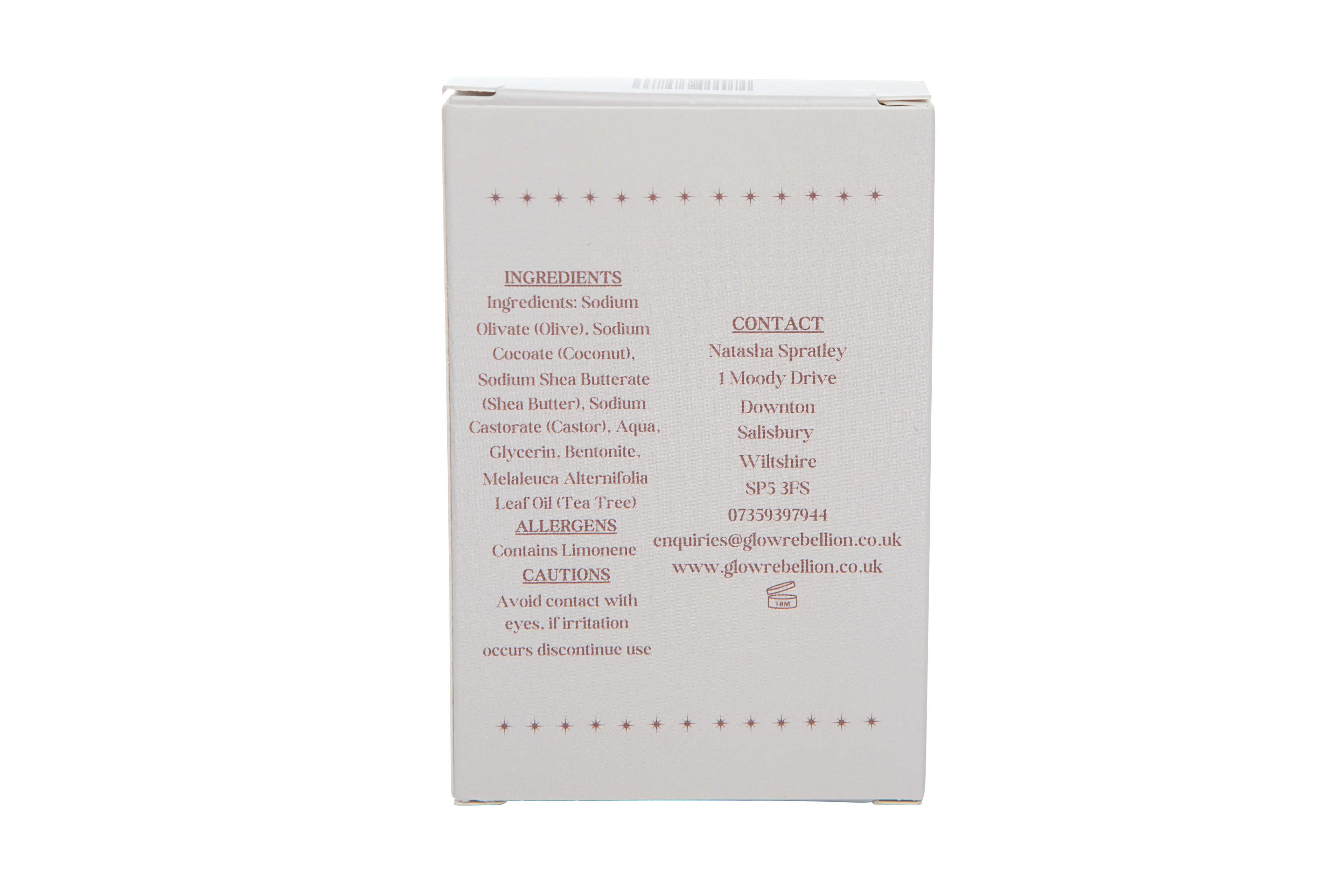 Tea Tree &amp; Bentonite Clay Soap Bar Glow Rebellion