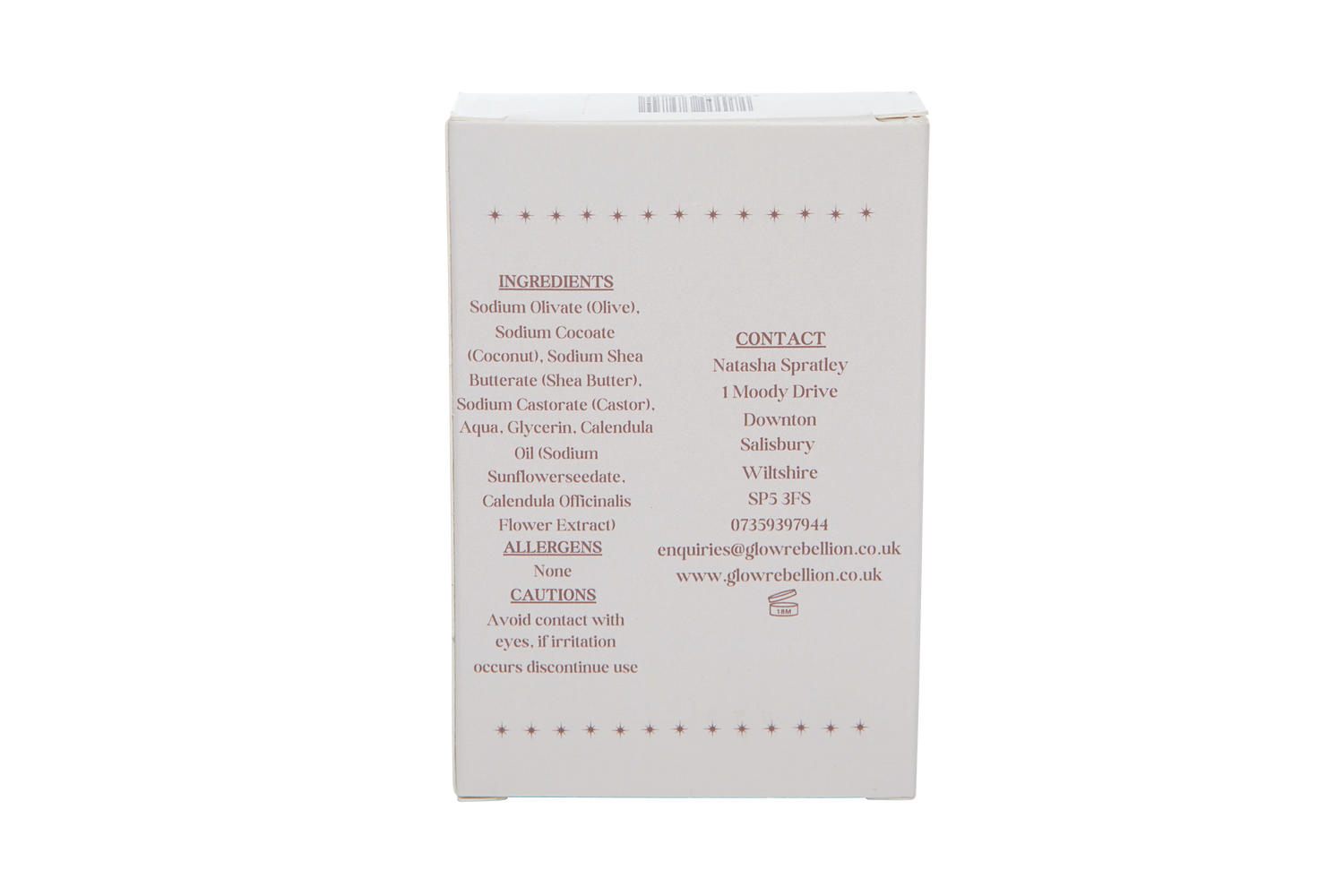 Unscented Calendula Oil Soap Bar Glow Rebellion
