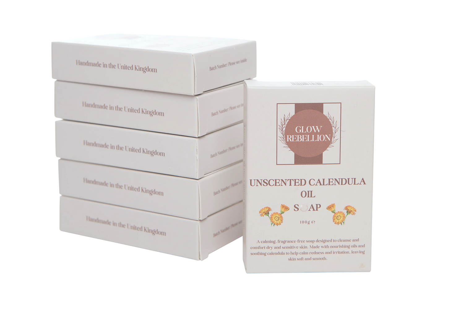 Unscented Calendula Oil Soap Bar Glow Rebellion