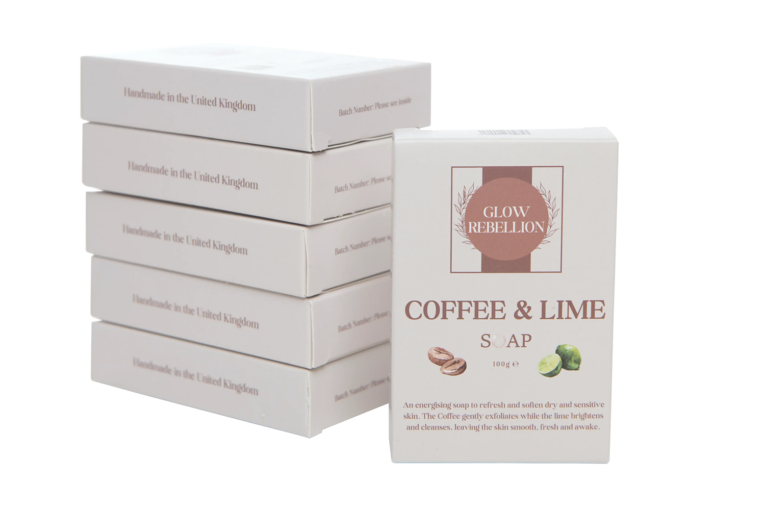 Coffee &amp; Lime Soap Bar Glow Rebellion
