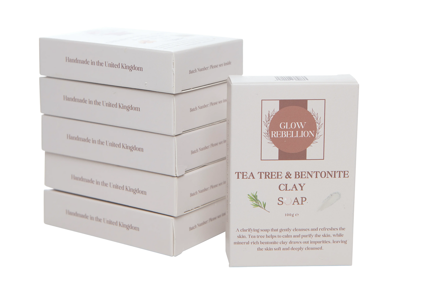 Tea Tree &amp; Bentonite Clay Soap Bar Glow Rebellion