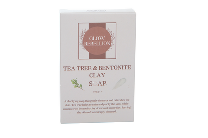 Tea Tree &amp; Bentonite Clay Soap Bar Glow Rebellion