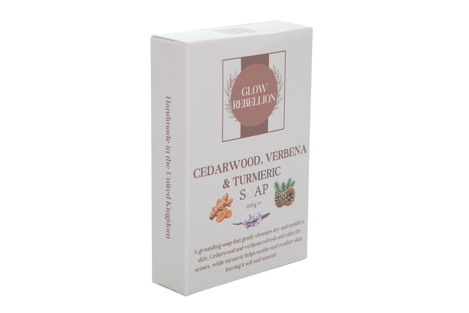 Cedarwood, Verbena &amp; Turmeric Soap Bar Glow Rebellion