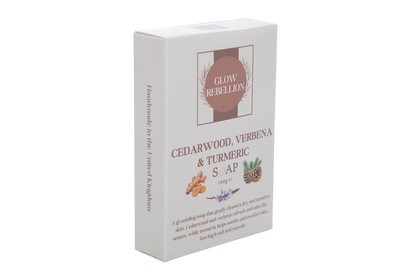 Cedarwood, Verbena &amp; Turmeric Soap Bar Glow Rebellion