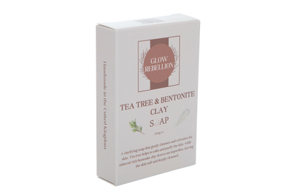 Tea Tree &amp; Bentonite Clay Soap Bar Glow Rebellion